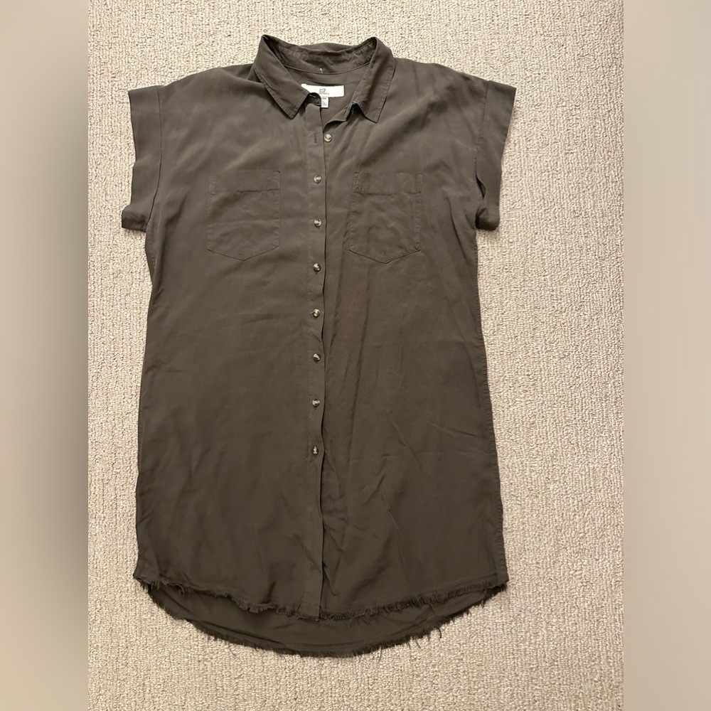 Thread + Supply olive green dress, medium